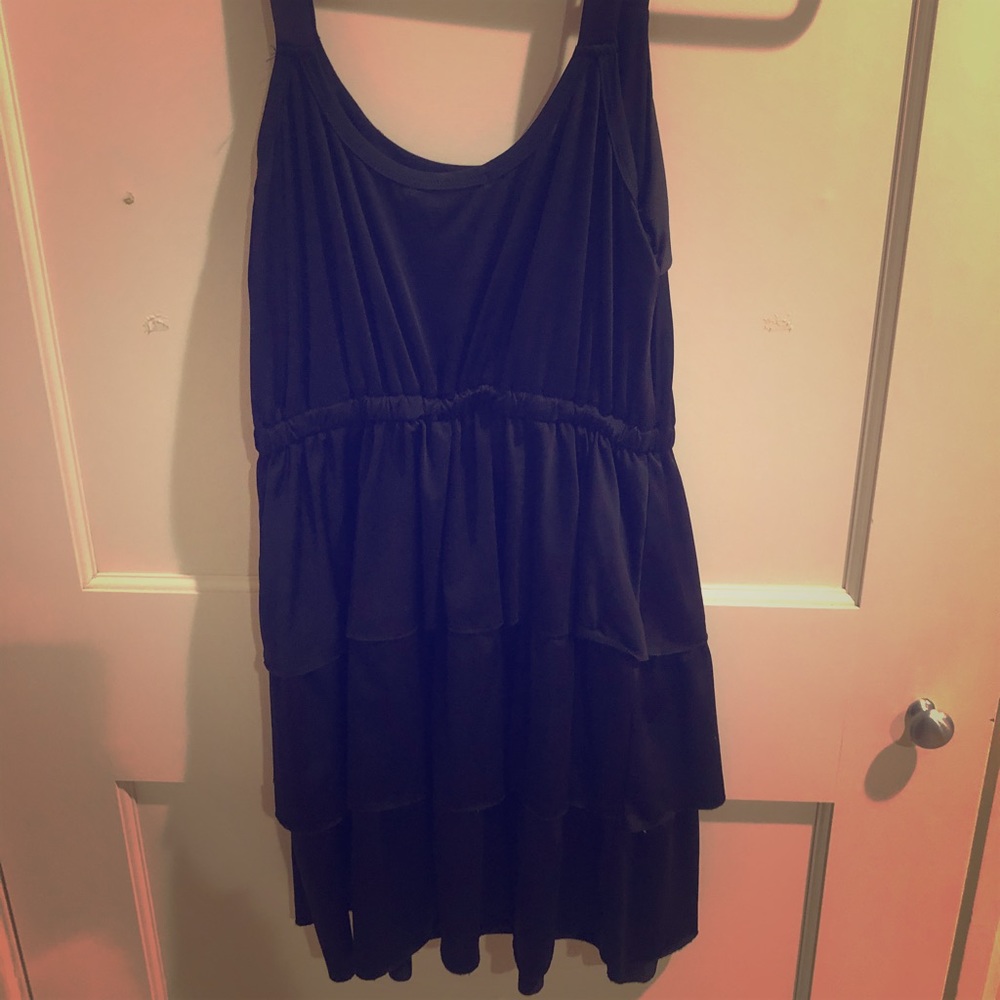 Simple black, layered dress